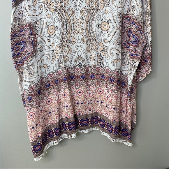 Allison Joy Printed Kimono Multicolored Sz M/L - Picture 10 of 10